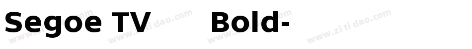 Segoe TV兰亭黑 Bold字体转换